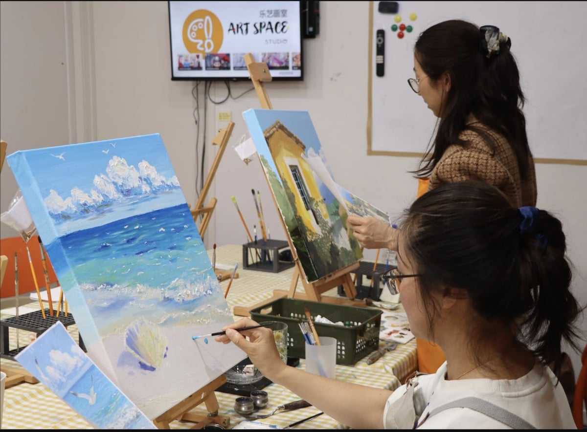 Adults & Family Guided Painting Session at Art Space Studio