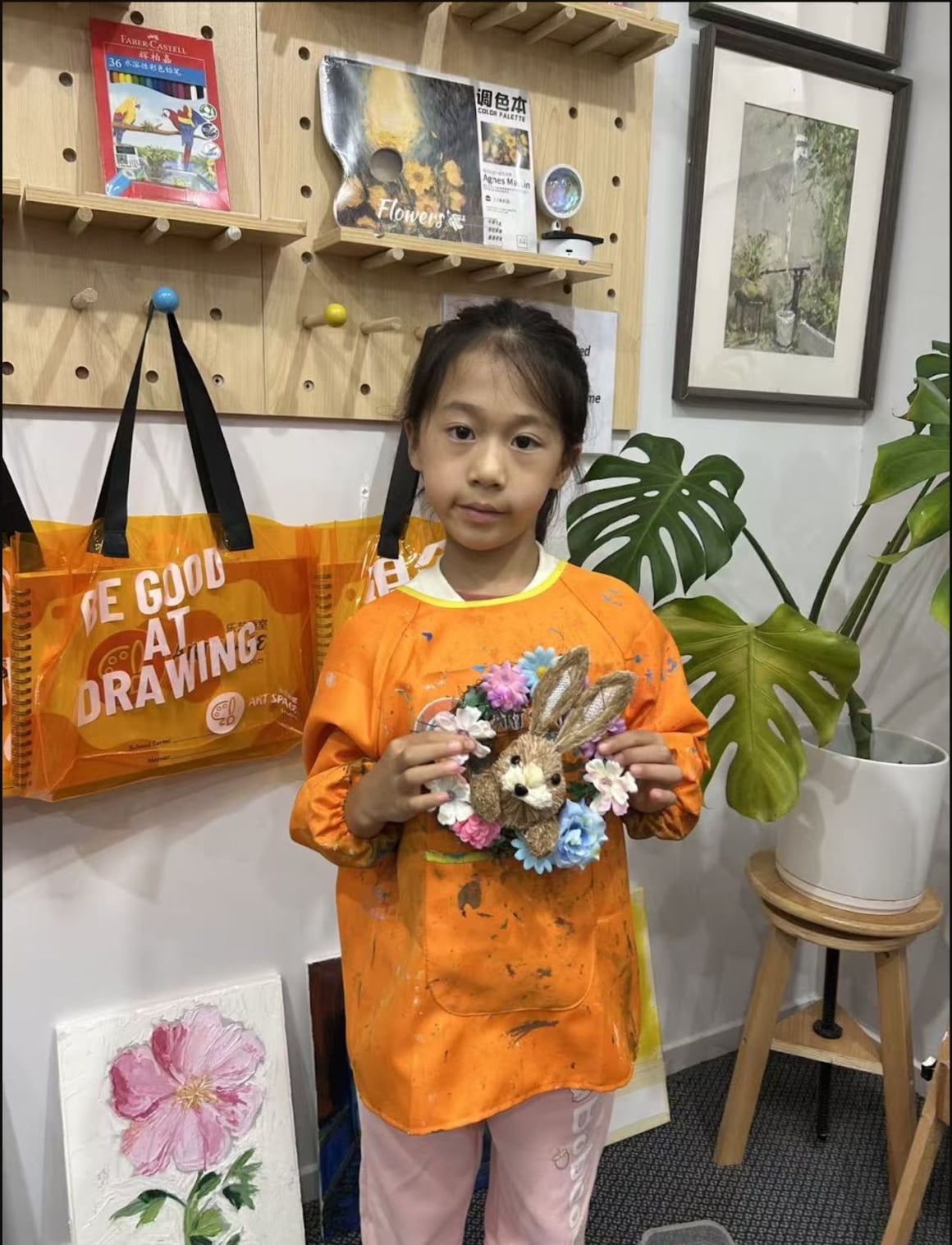 Handmade Floral Sculpture from the Holiday Program at Art Space Studio Auckland