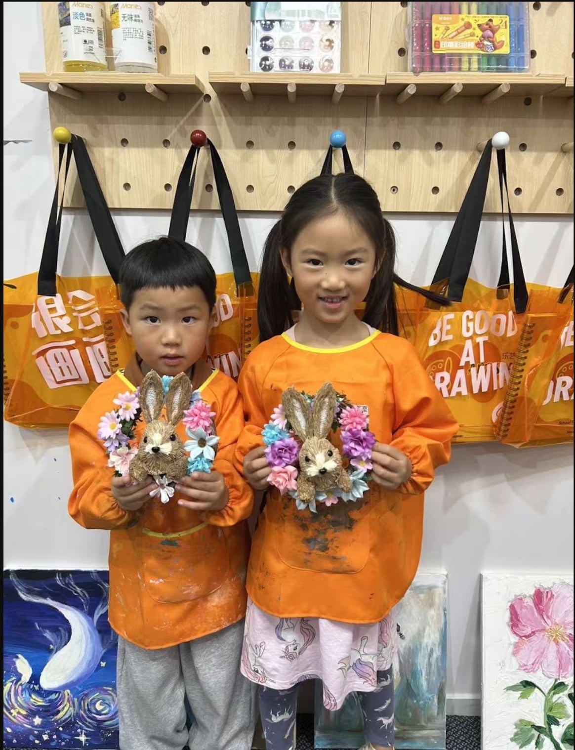 Friends Floral Craft Showcase from the Holiday Program at Art Space Studio Auckland