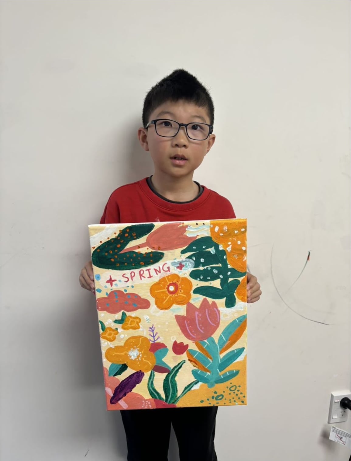 Spring Flowers Poster by a Foundation Class student at Art Space Studio Auckland