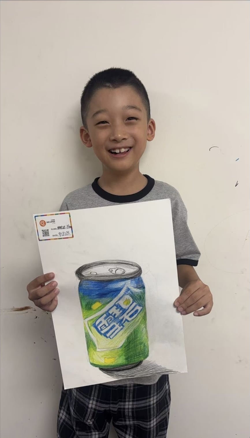 Soda Can Observation Drawing by a Foundation Class student at Art Space Studio Auckland
